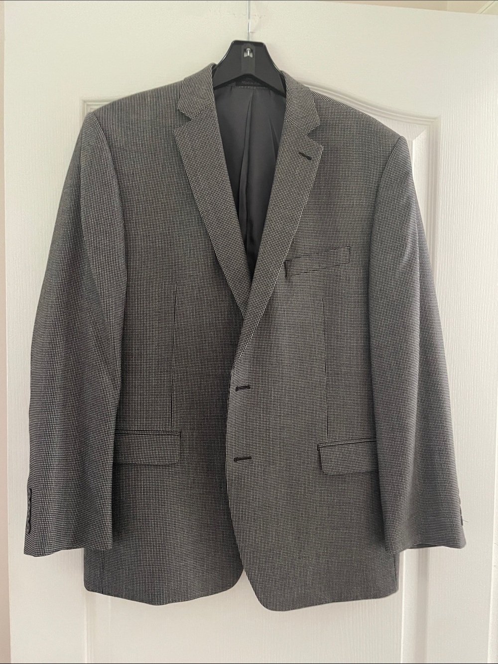 Calvin Klein Charcoal Gray Notch Lapel Sport Coat